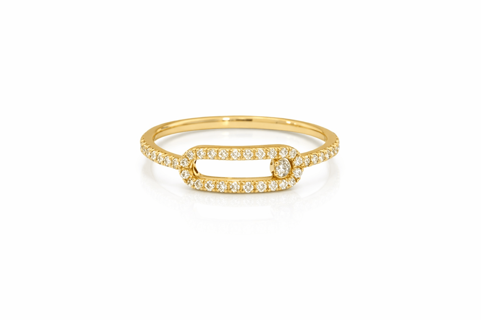 Pave Link Ring
