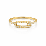 Pave Link Ring