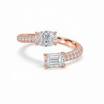Pave Toi et Moi Ring LG
