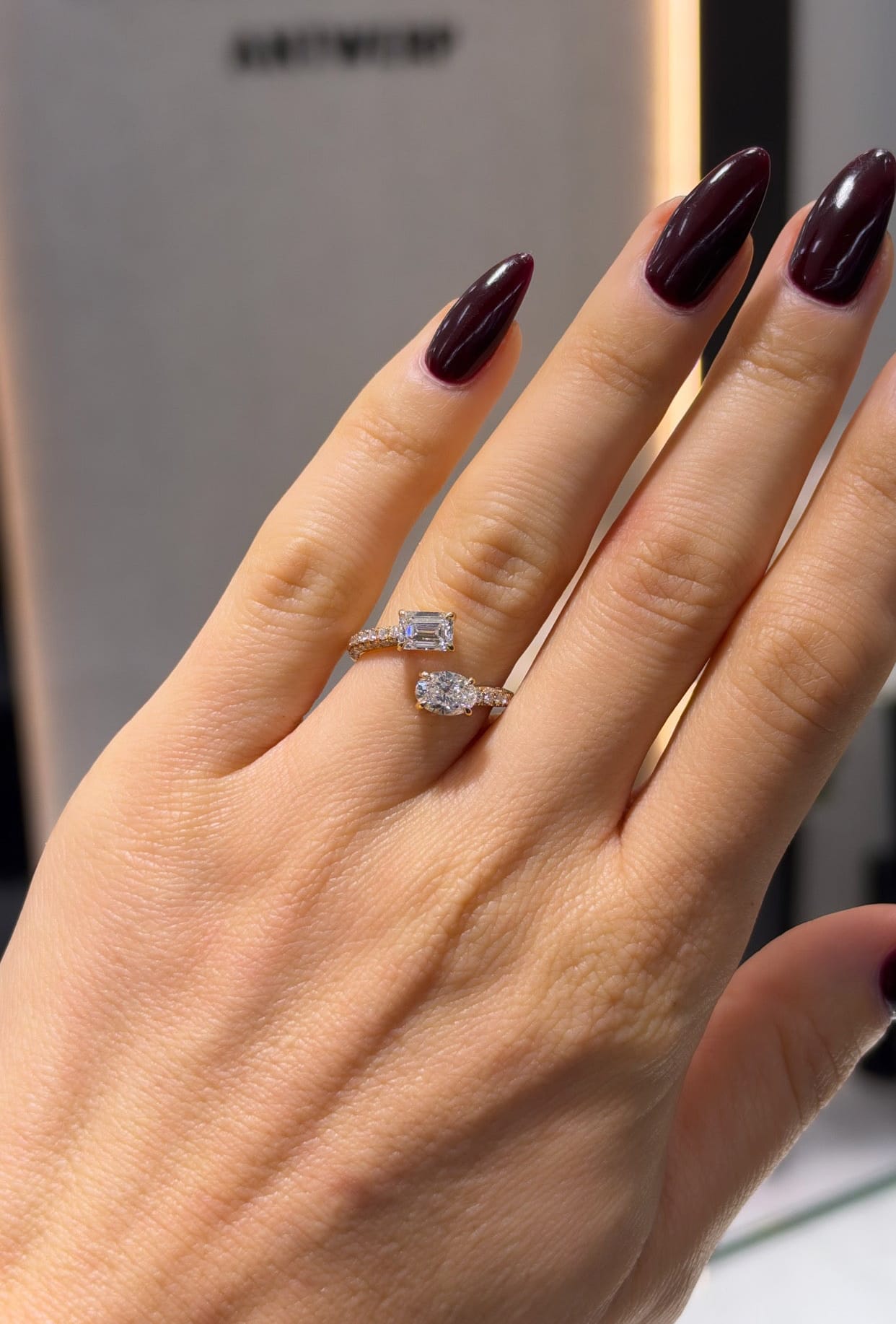 Pave Toi et Moi Ring LG