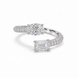Pave Toi et Moi Ring LG