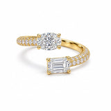 Pave Toi et Moi Ring LG