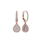 Pear Cluster Drop Earrings