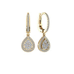 Pear Cluster Drop Earrings