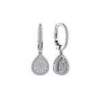 Pear Cluster Drop Earrings