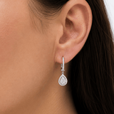 Pear Cluster Drop Earrings