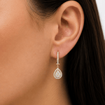 Pear Cluster Drop Earrings
