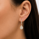 Pear Cluster Drop Earrings