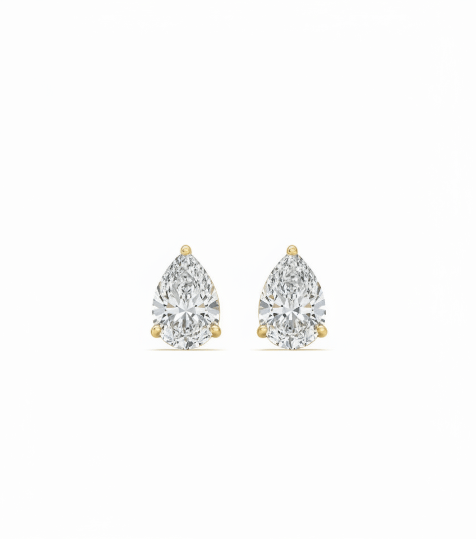 Pear Cut Earstuds LG