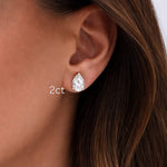 Pear Cut Earstuds LG