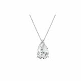 Pear Cut Solitaire Necklace LG