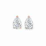 Pear Drop Solitaire Earstuds
