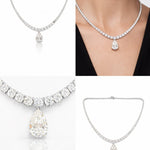 Pear Drop Tennis Collier LG