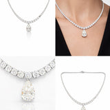 Pear Drop Tennis Collier LG