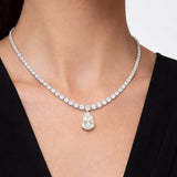 Pear Drop Tennis Collier LG