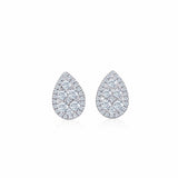 Pear Halo Earrings