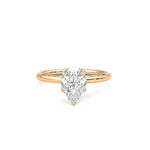 Pear Solitaire Ring