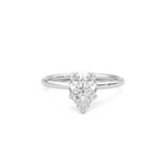 Pear Solitaire Ring