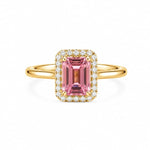 Pink Halo Ring