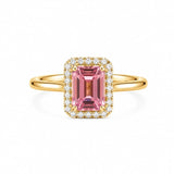 Pink Halo Ring