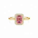 Pink Halo Ring
