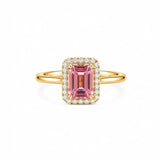 Pink Halo Ring