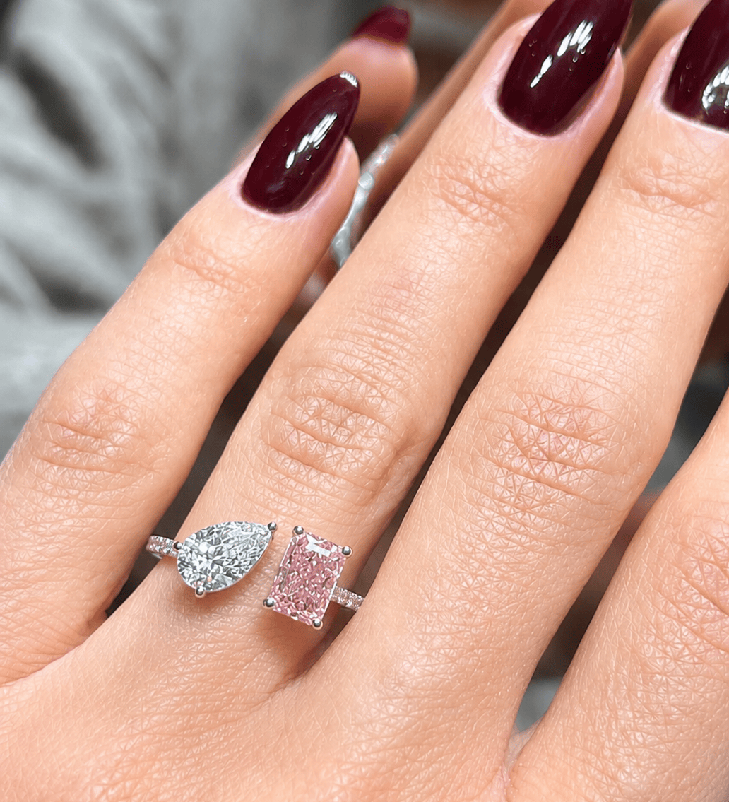 Pink Toi et Moi Ring LG