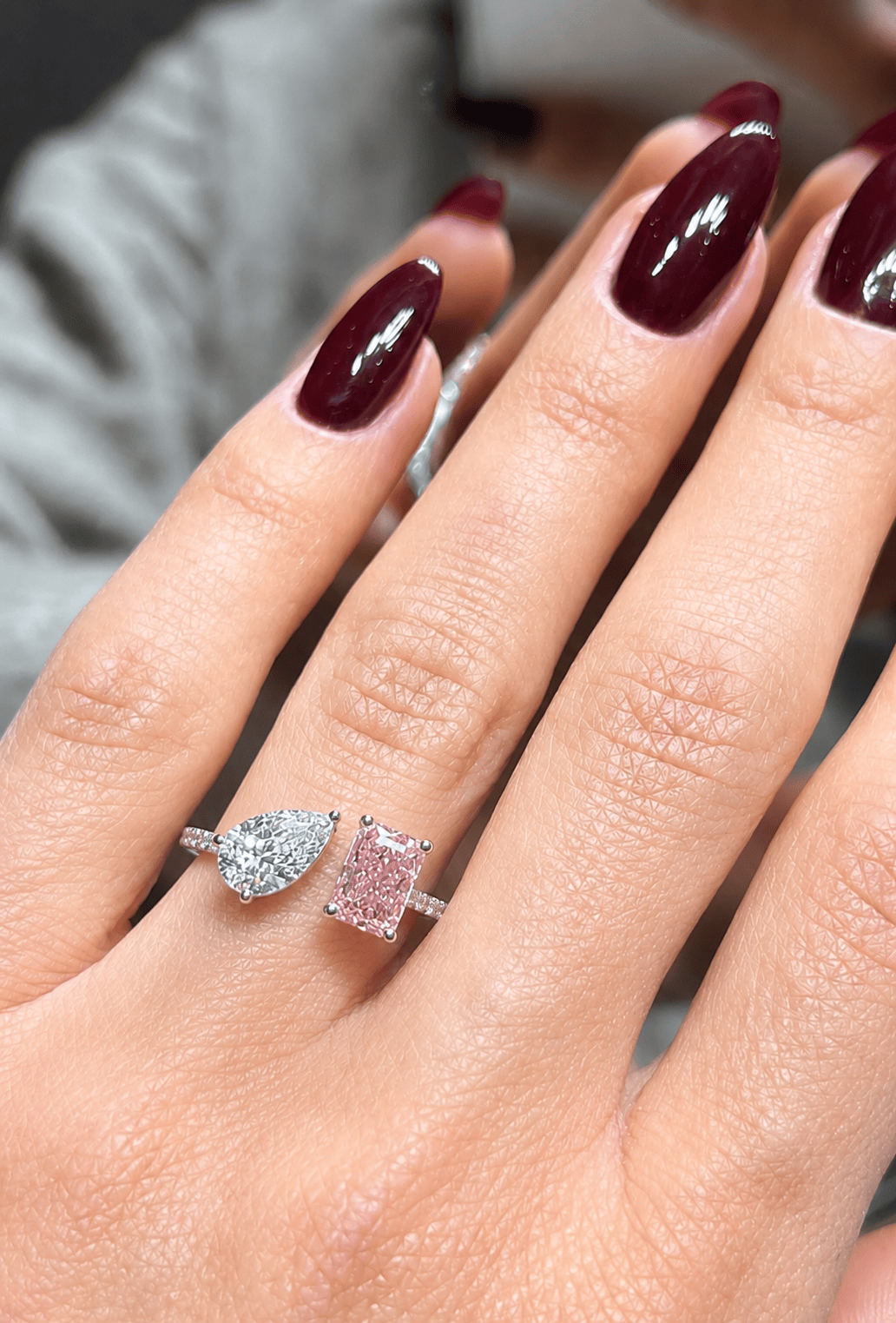 Pink Toi et Moi Ring LG