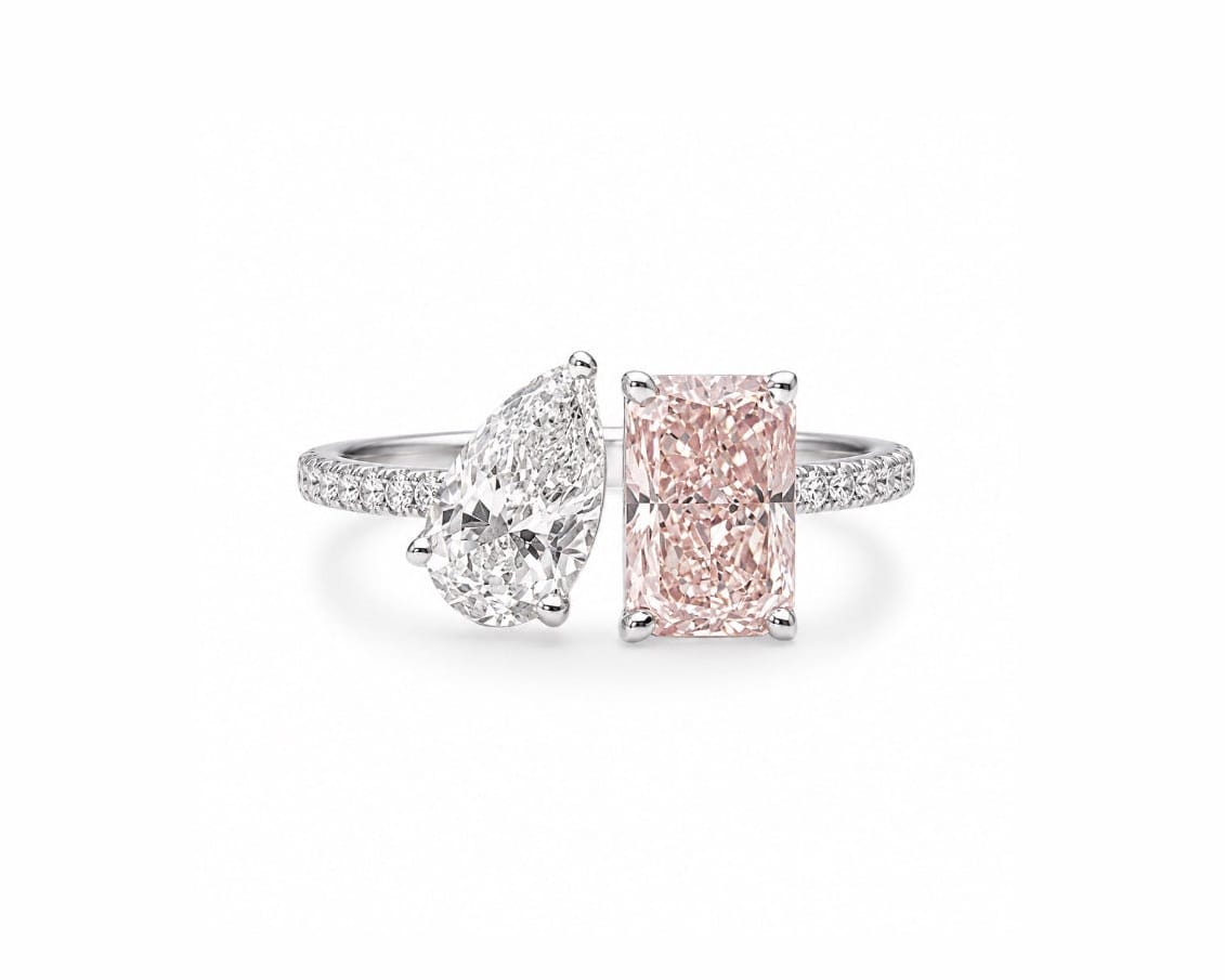 Pink Toi et Moi Ring LG
