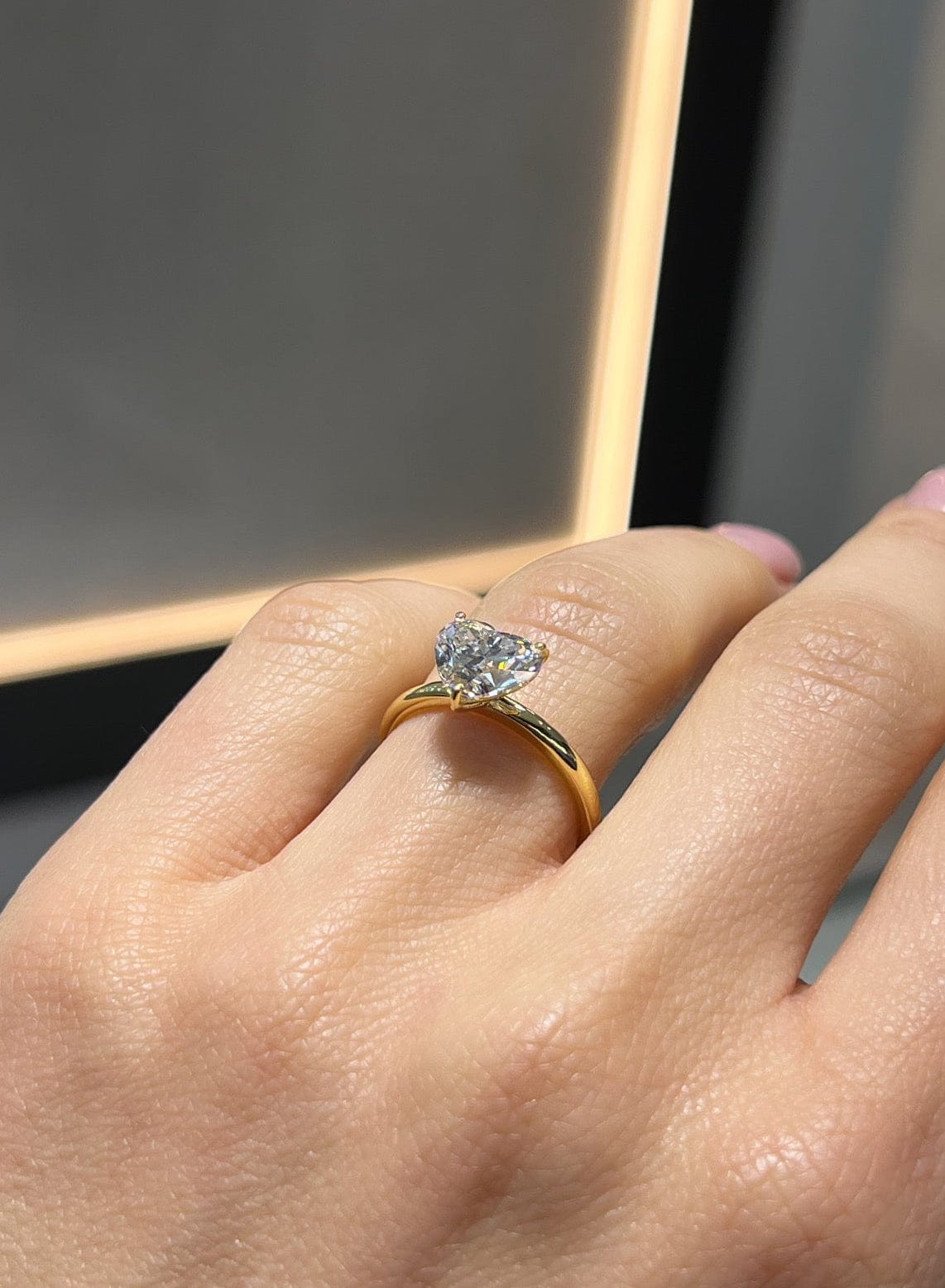 Plain Heart Solitaire LG