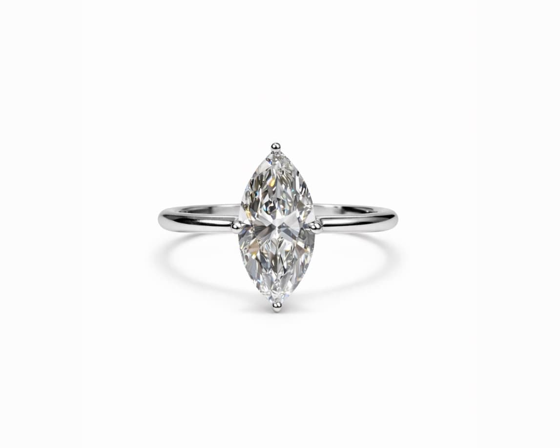 Plain Marquise Solitaire LG