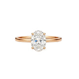 Plain Oval Solitaire LG