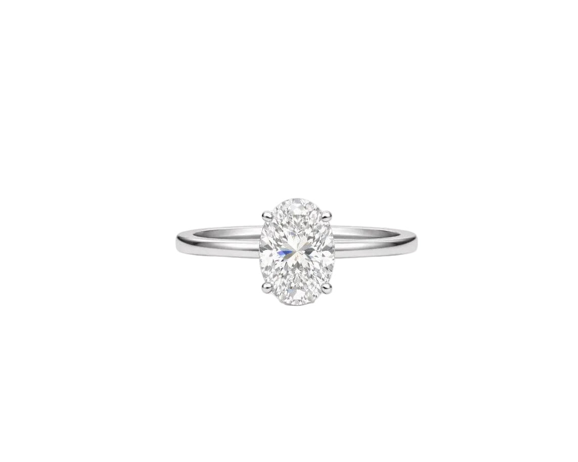 Plain Oval Solitaire LG