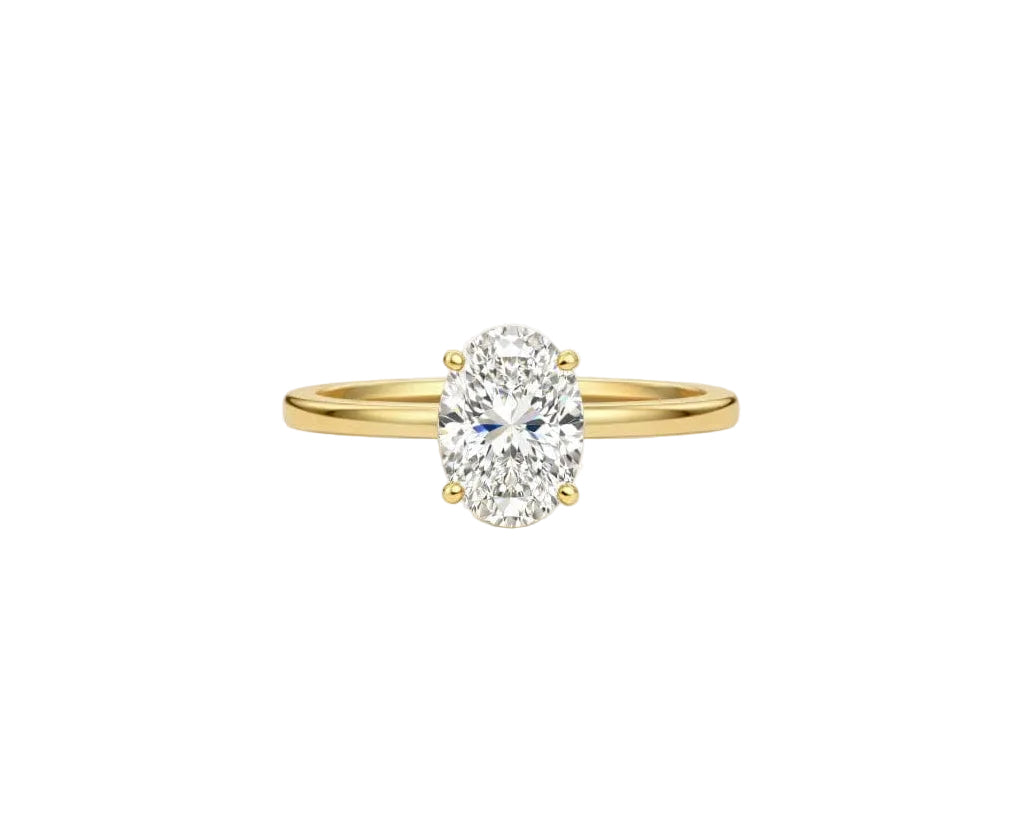 Plain Oval Solitaire LG