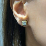 Princess Bezel Studs