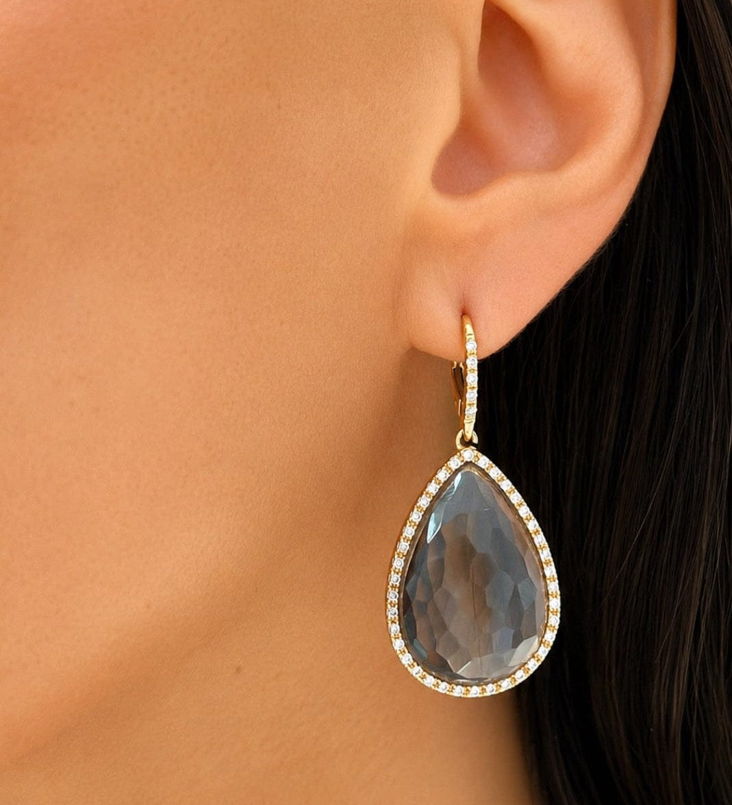 Quartz Fumé Earrings