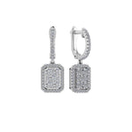 Radiant Cluster Dangling Earrings