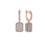 Radiant Cluster Dangling Earrings