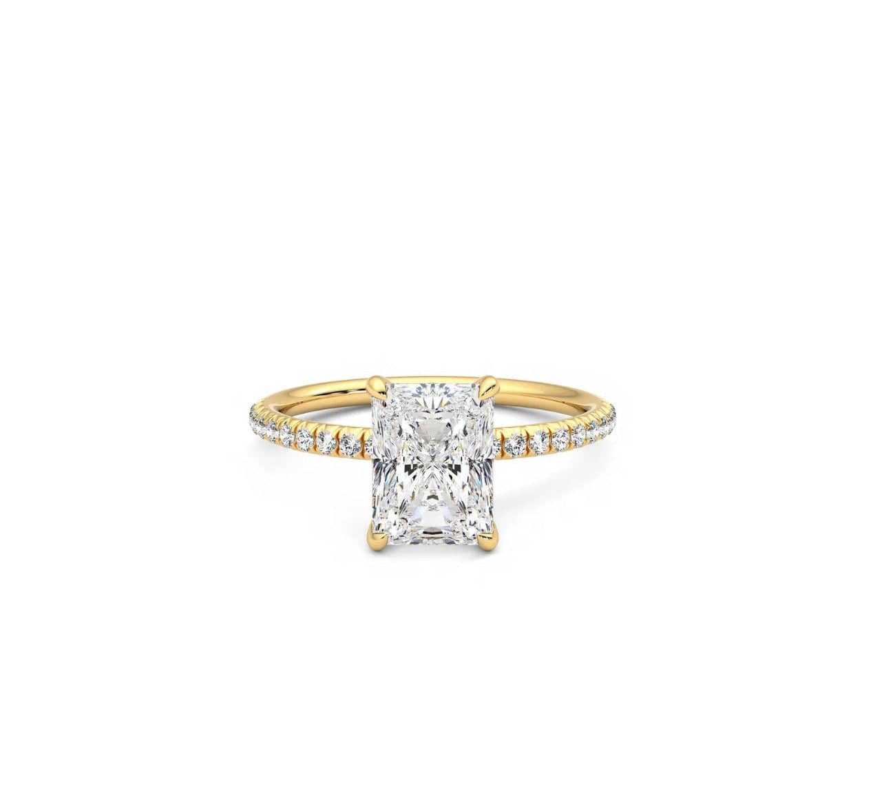 Radiant Shine Solitaire Ring