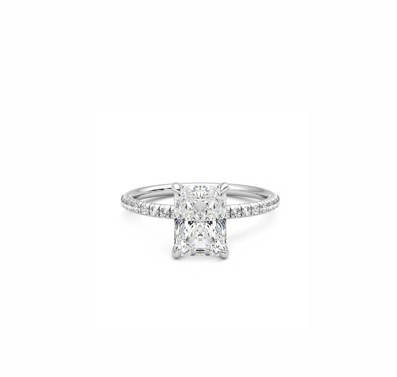 Radiant Shine Solitaire Ring