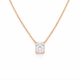 Radiant Solitaire Necklace LG