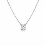 Radiant Solitaire Necklace LG