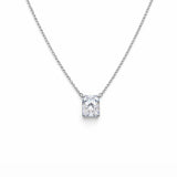 Radiant Solitaire Necklace LG