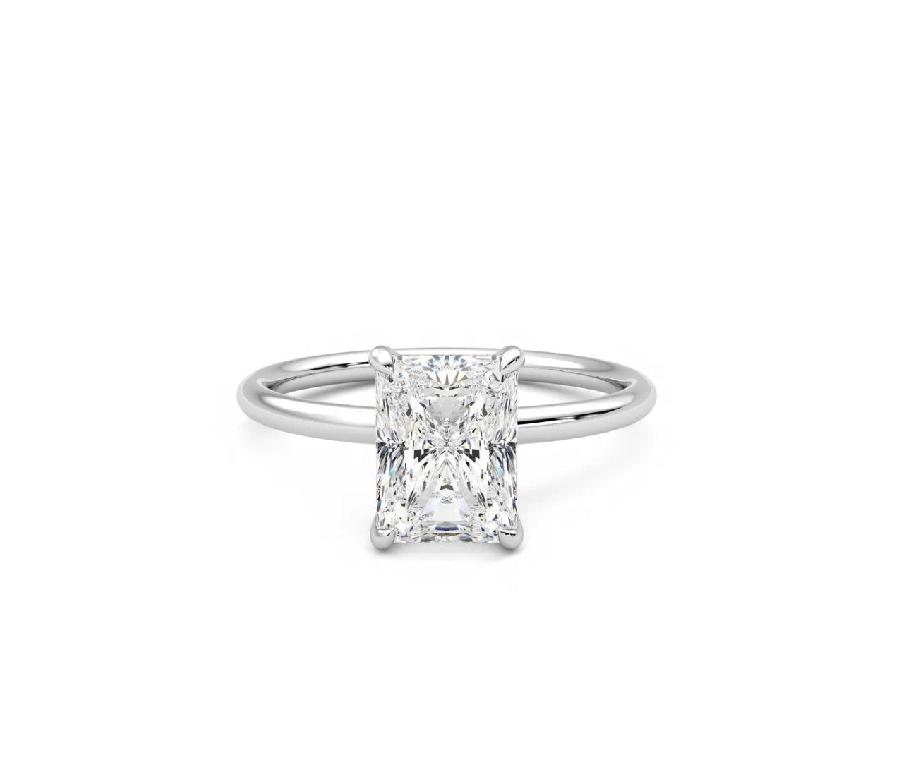 Radiant Solitaire Ring