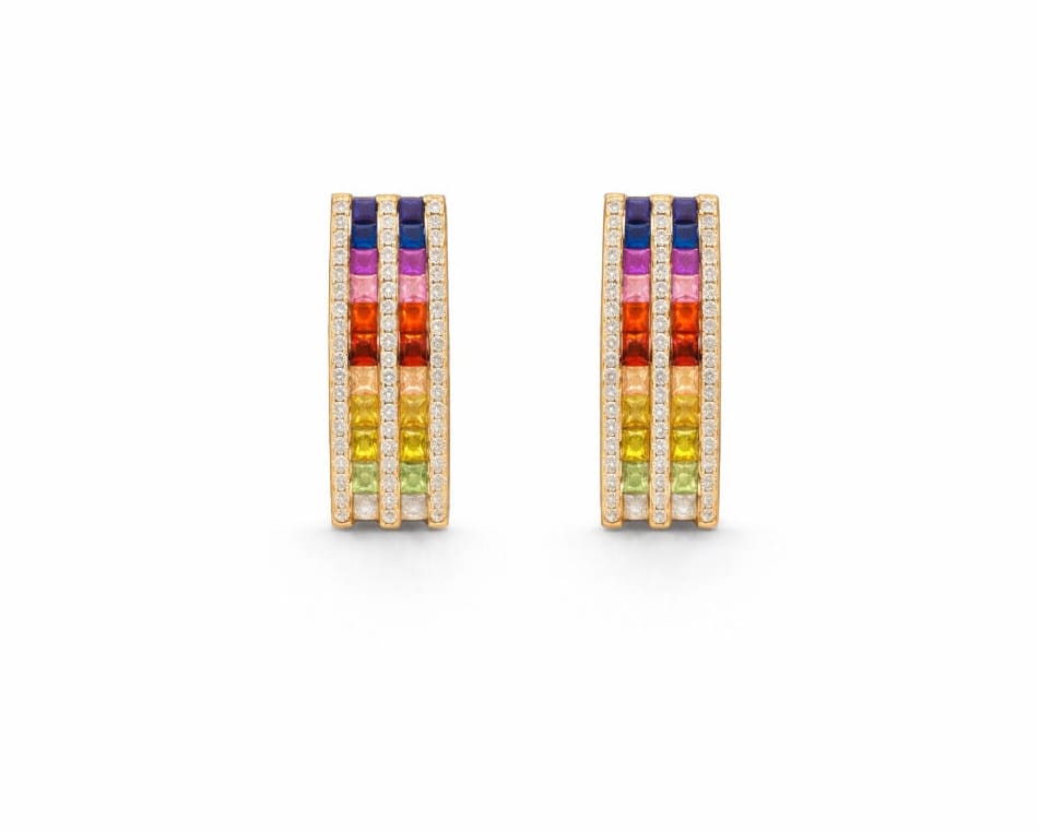Rainbow Earrings LG