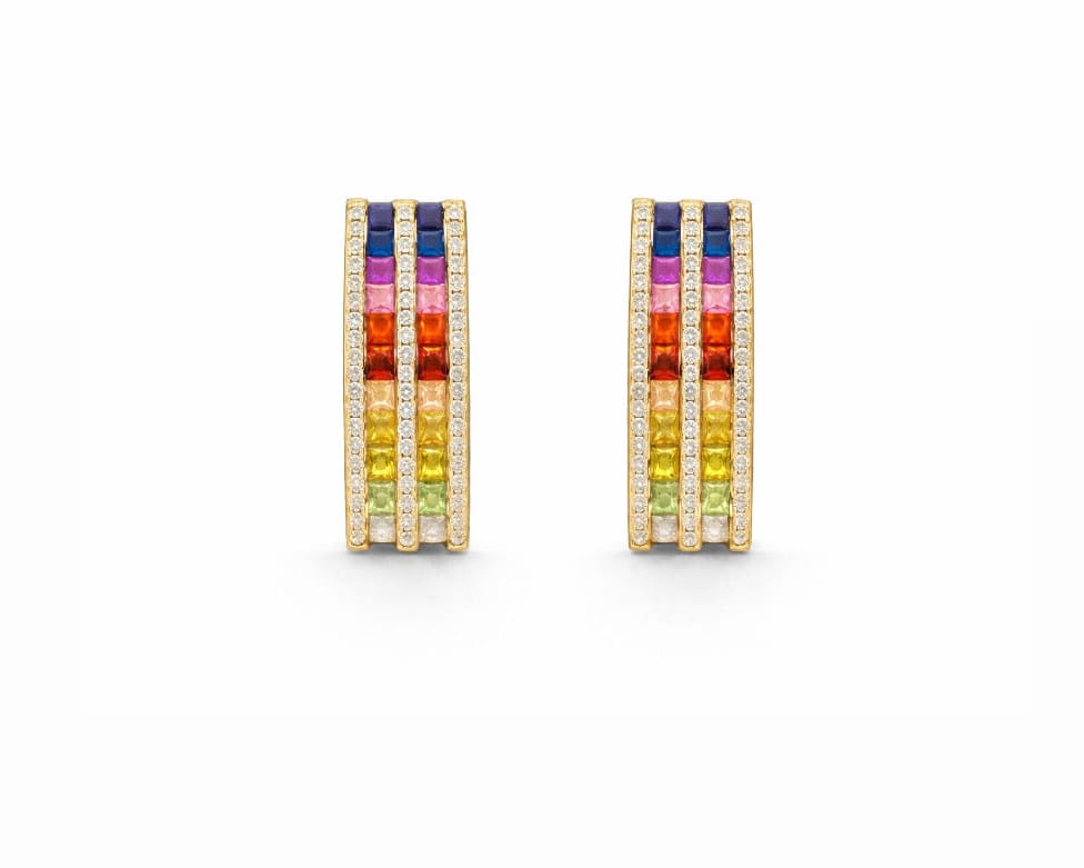 Rainbow Earrings LG