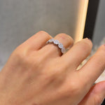Round Cluster Eternity Ring