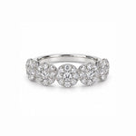 Round Cluster Eternity Ring
