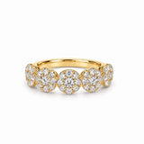 Round Cluster Eternity Ring