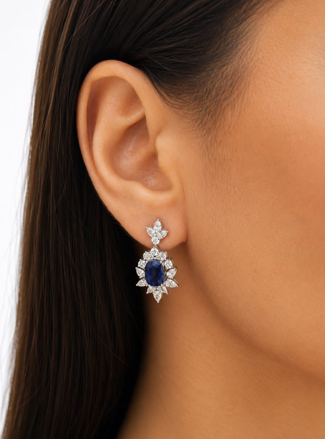 Royal Blue Earrings LG